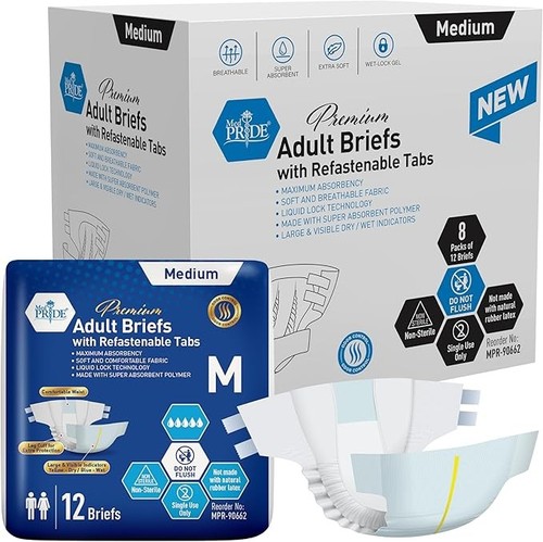 Med pride adult diapers medium - pride,